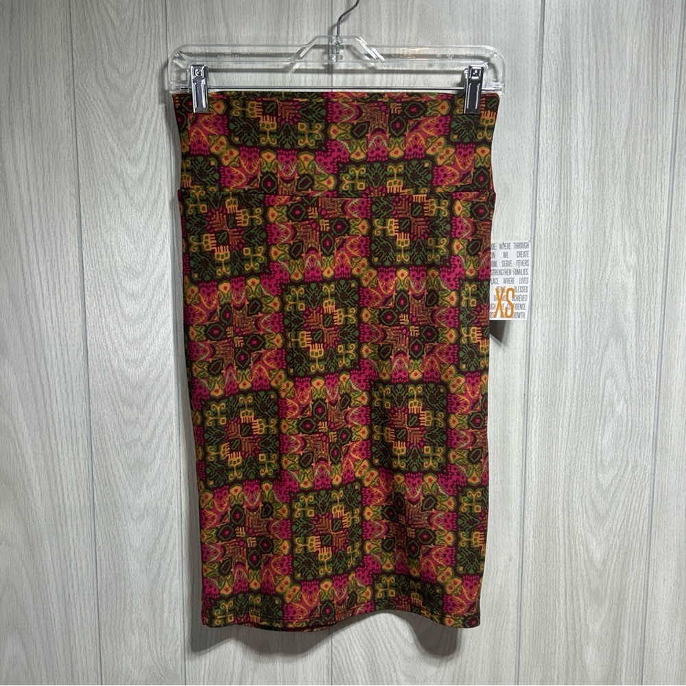 LuLaRoe NWT Multicolored Cassie Pencil Skirt Size XS